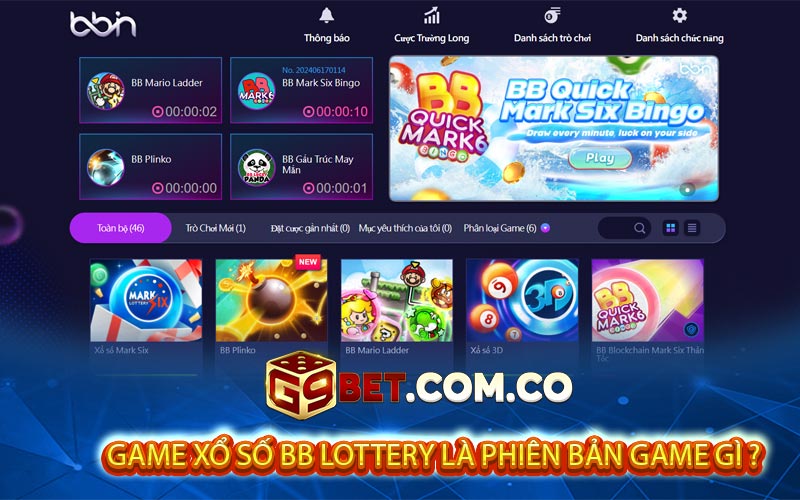 Game Xo So BB Lottery La Phien Ban Game Gi